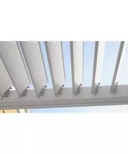 Pergola bioclimatica riviera "clematis" in alluminio bianco 400x300x240 cm